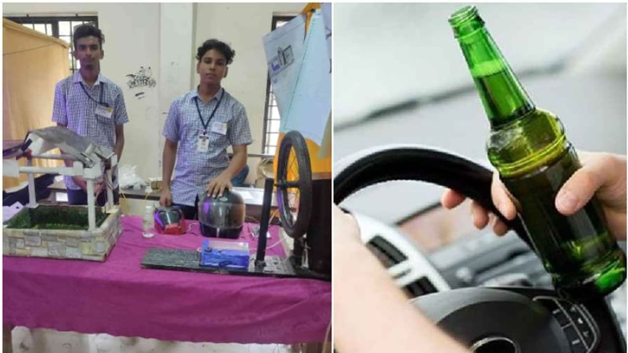 'മദ്യപിച്ച് വാഹമോടിച്ചാൽ ഊതാതെ തന്നെ പിടിവീഴും'; അമ്പരപ്പിക്കുന്ന കണ്ടുപിടുത്തവുമായി കുട്ടിശാസ്ത്രജ്ഞർ! 
