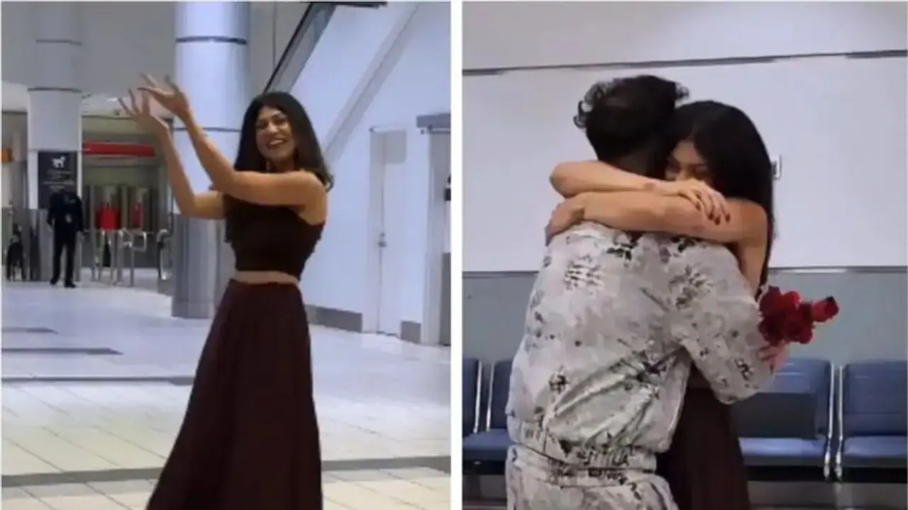 Viral video: Woman dances to 'Raataan Lambiyan' at Canadian airport to welcome boyfriend after 5 years Viral video: Woman dances to 'Raataan Lambiyan' at Canadian airport to welcome boyfriend after 5 years