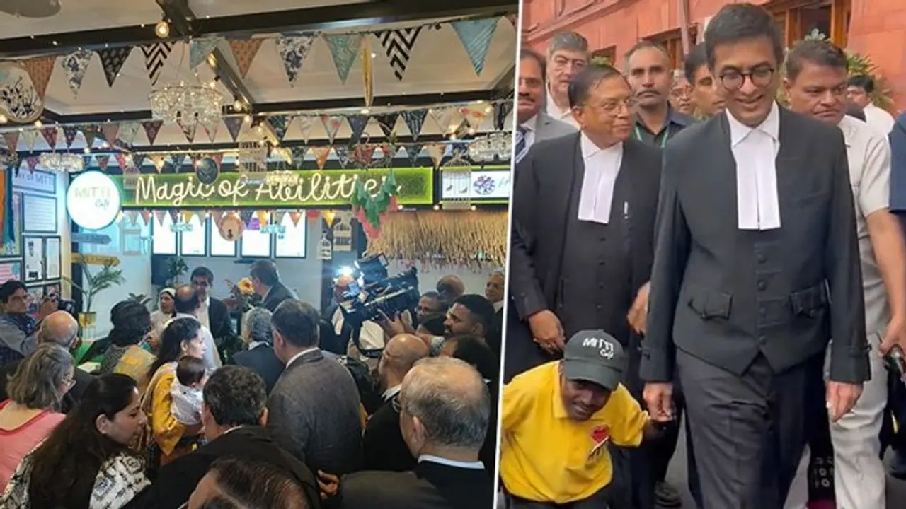CJI inaugurates 'Mitti Cafe' managed by specially abled in Supreme Court; heartwarming videos go viral
