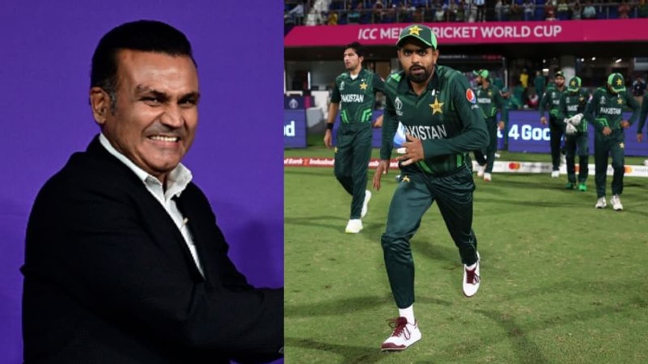 'ബിരിയാണിയൊക്കെ ഇഷ്ടപ്പെട്ടല്ലോ അല്ലെ, എന്നാൽ ഇനി സന്തോഷമായി നാട്ടിലേക്ക് വിട്ടോ', പാകിസ്ഥാനെ ട്രോളി സെവാഗ് 'ബിരിയാണിയൊക്കെ ഇഷ്ടപ്പെട്ടല്ലോ അല്ലെ, എന്നാൽ ഇനി സന്തോഷമായി നാട്ടിലേക്ക് വിട്ടോ', പാകിസ്ഥാനെ ട്രോളി സെവാഗ്