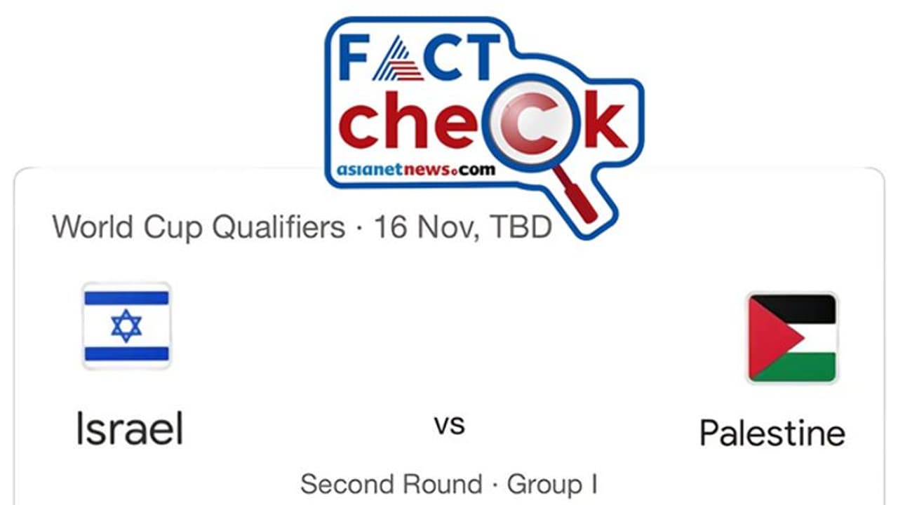 സംഘര്ഷത്തിനിടെ ഇസ്രയേലും പലസ്തീനും ഫുട്ബോള് മൈതാനത്ത് കൊമ്പുകോര്ക്കുന്നു? സത്യമിത് സംഘര്ഷത്തിനിടെ ഇസ്രയേലും പലസ്തീനും ഫുട്ബോള് മൈതാനത്ത് കൊമ്പുകോര്ക്കുന്നു? സത്യമിത്