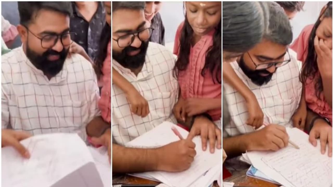 'ഇങ്ങനെയൊരു മാഷിനെ കിട്ടാൻ ഭാഗ്യം വേണം'; അധ്യാപകന്റെ വീഡിയോ പങ്കിട്ട് മന്ത്രി ശിവൻ കുട്ടിയും 'ഇങ്ങനെയൊരു മാഷിനെ കിട്ടാൻ ഭാഗ്യം വേണം'; അധ്യാപകന്റെ വീഡിയോ പങ്കിട്ട് മന്ത്രി ശിവൻ കുട്ടിയും