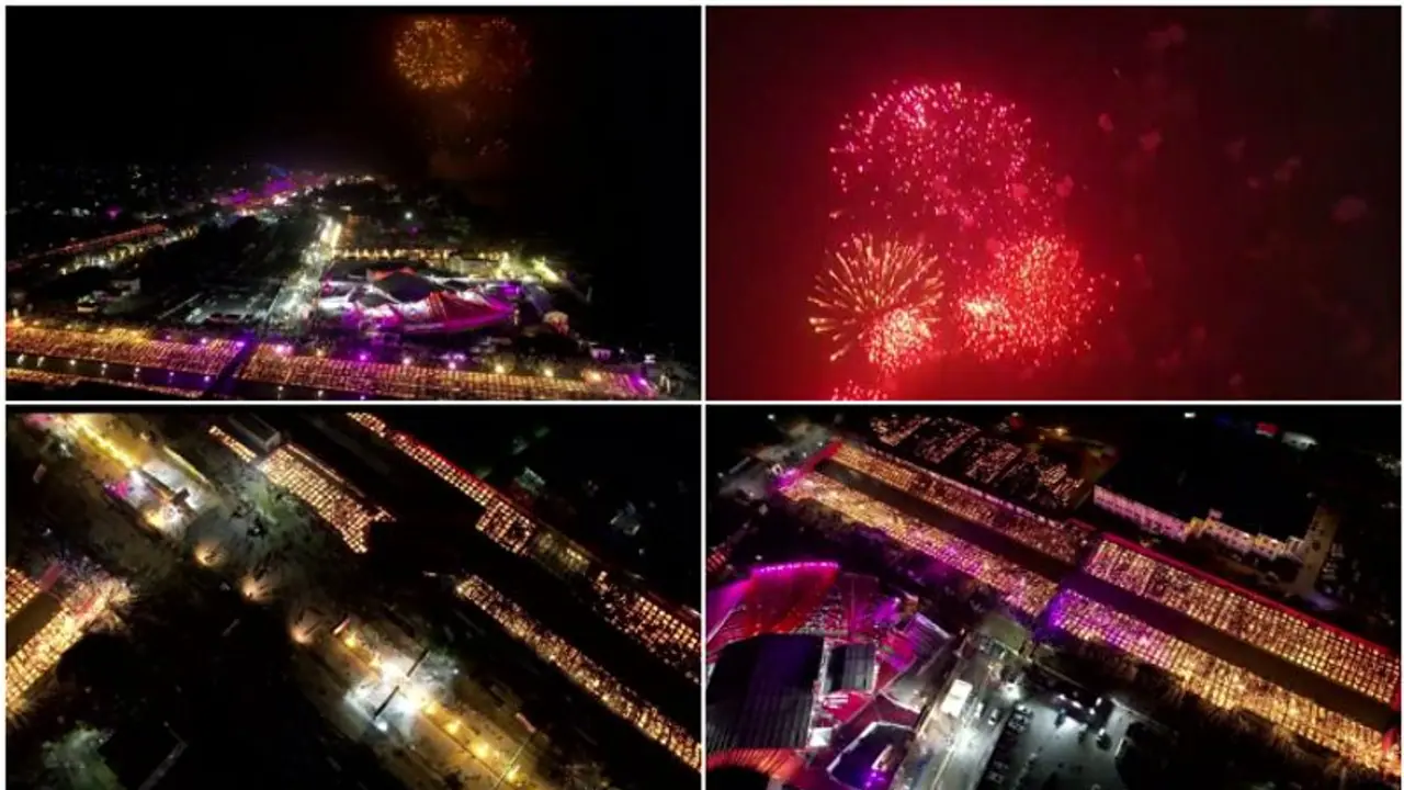 தீபாவளி பண்டிகை நாடு முழுவதும் கொண்டாட்டம்.. பாட்டாசு வெடித்தும், இனிப்புகள் வழங்கியும் உற்சாகம்