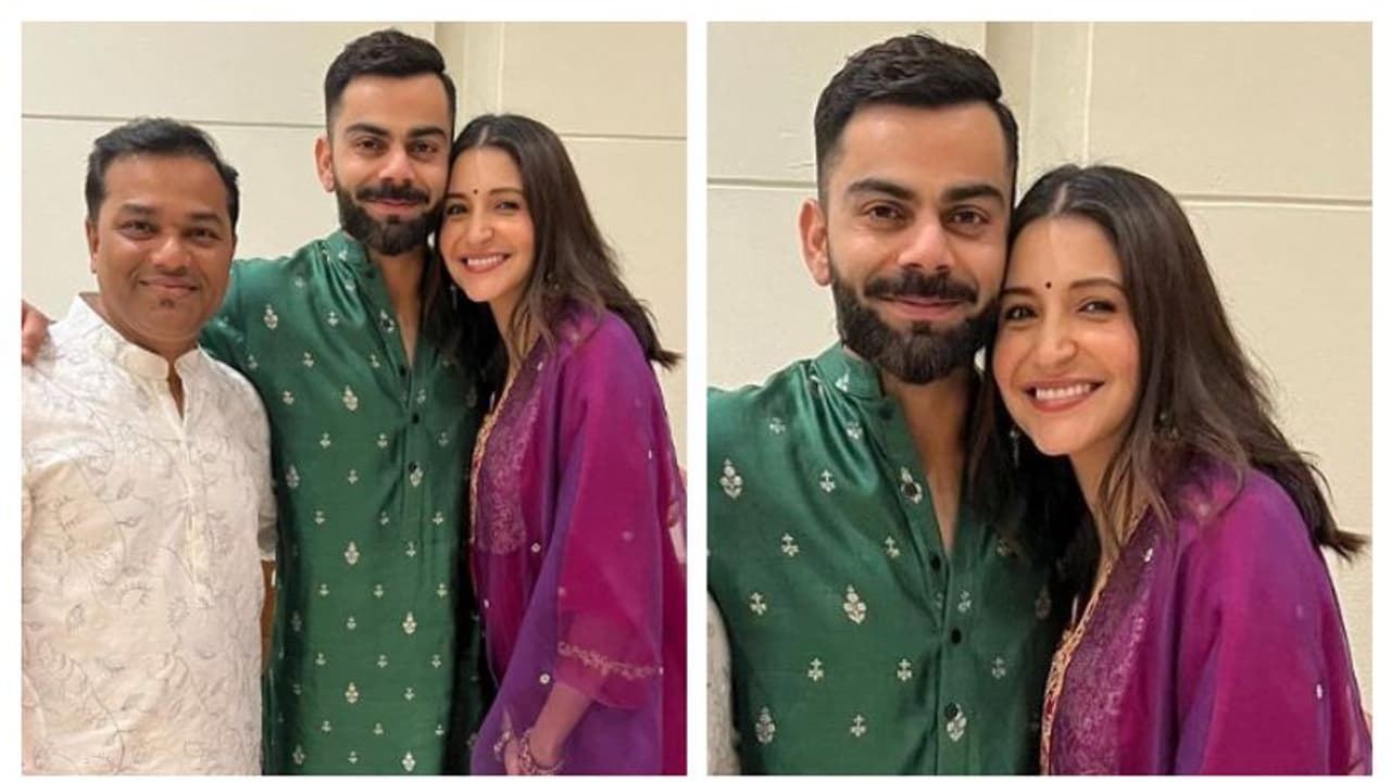Anushka Sharma, Virat Kohli appears for Team India Diwali bash; apparent 'baby bump' spotted [WATCH]