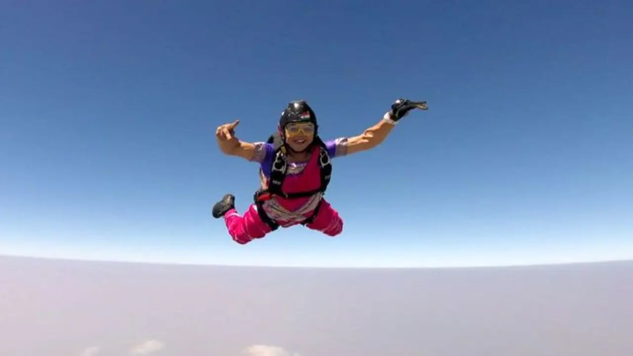 Shital Mahajan becomes first woman to skydive over North Pole, South Pole and Mount Everest Shital Mahajan becomes first woman to skydive over North Pole, South Pole and Mount Everest