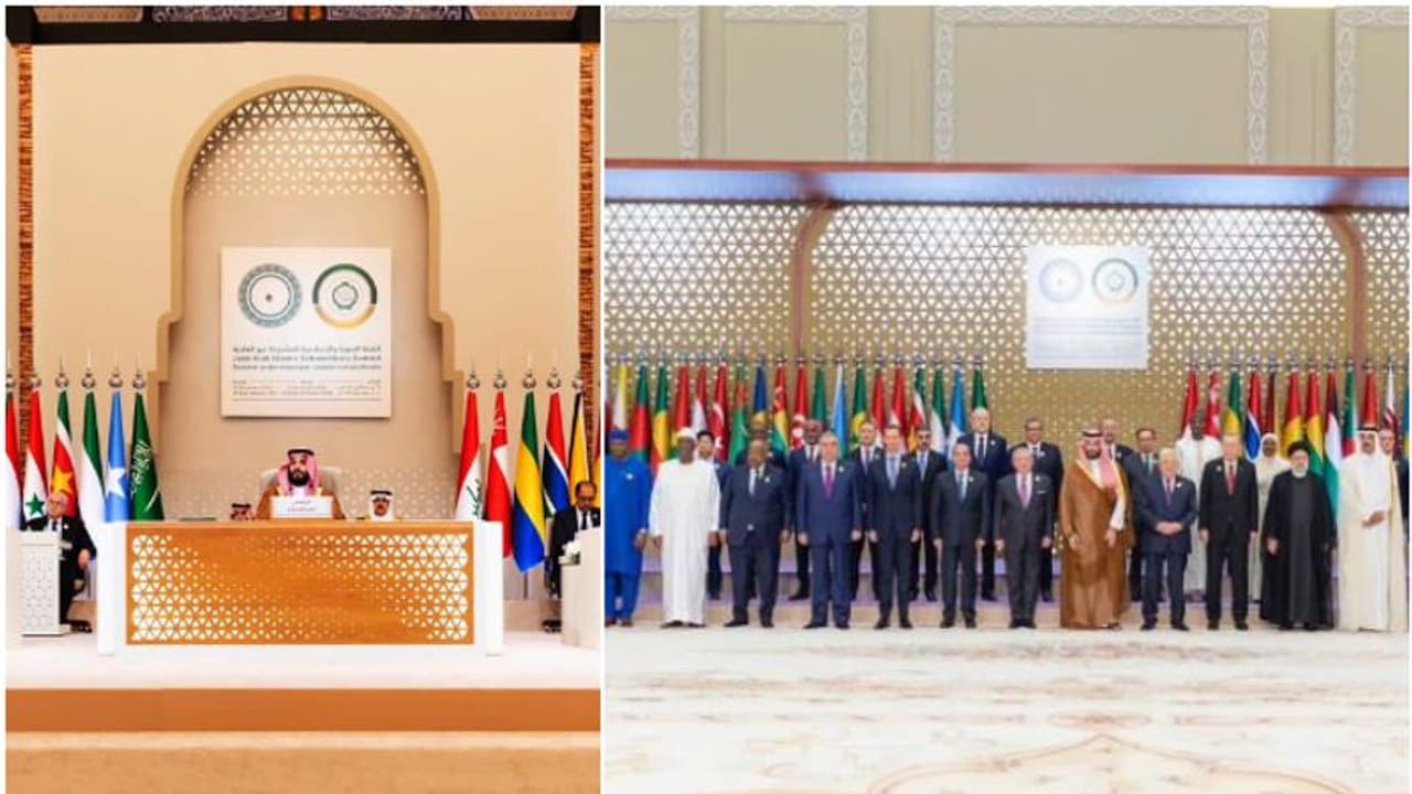 ഇസ്രായേൽ നടപടികളെ സ്വയം പ്രതിരോധമായി ന്യായീകരിക്കുന്നത് സമ്മതിക്കില്ല; യുദ്ധം അവസാനിപ്പിക്കണമെന്ന് ഉച്ചകോടി ഇസ്രായേൽ നടപടികളെ സ്വയം പ്രതിരോധമായി ന്യായീകരിക്കുന്നത് സമ്മതിക്കില്ല; യുദ്ധം അവസാനിപ്പിക്കണമെന്ന് ഉച്ചകോടി