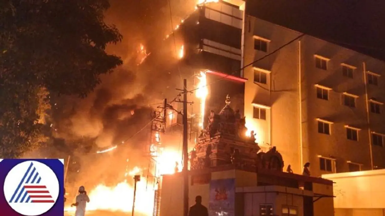 Fire burns down furniture showroom in Bengaluru on Diwali night