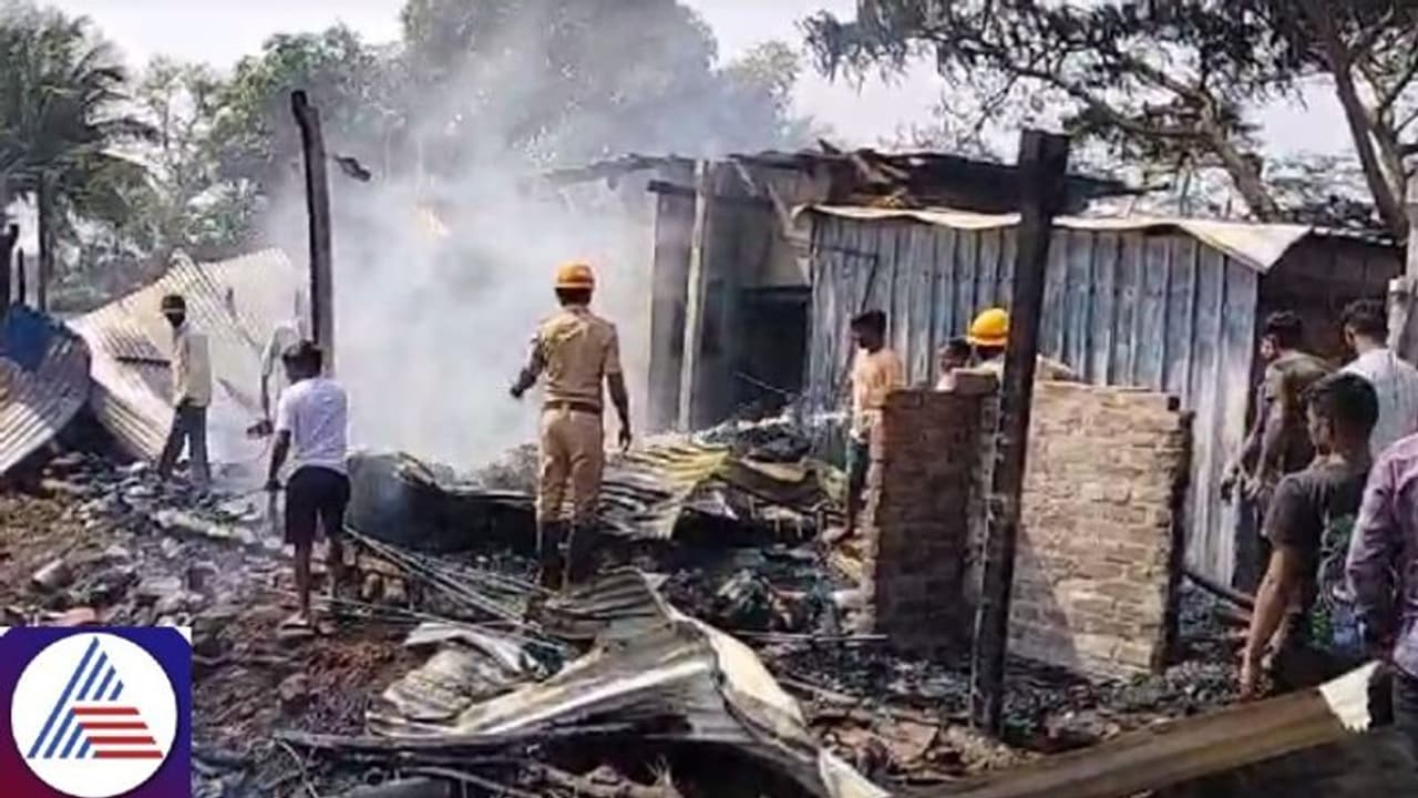 Karnataka: Cylinder explosion burns down house, Rs 4.5 lakh cash and animals in Belagavi