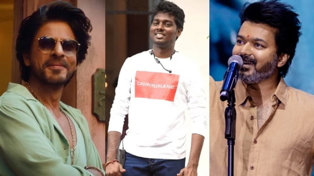 '1500 കോടി കളക്ഷന് വരുന്ന പടം' ഉടന്? അടുത്തത് ഷാരൂഖ് വിജയ് ചിത്രം ആയേക്കാമെന്ന് ആറ്റ്ലി '1500 കോടി കളക്ഷന് വരുന്ന പടം' ഉടന്? അടുത്തത് ഷാരൂഖ് വിജയ് ചിത്രം ആയേക്കാമെന്ന് ആറ്റ്ലി