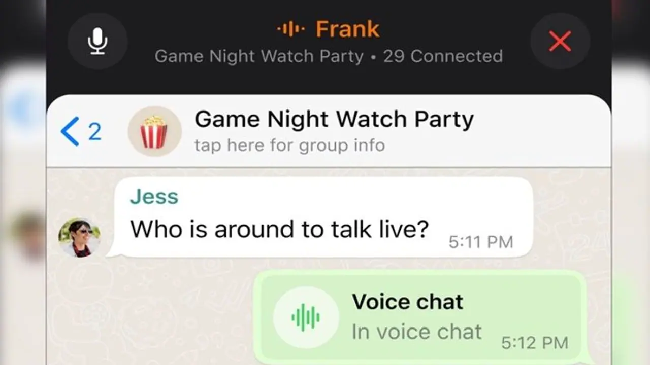 WhatsApp rolls out new voice chat feature for large groups on Android, iOS WhatsApp rolls out new voice chat feature for large groups on Android, iOS