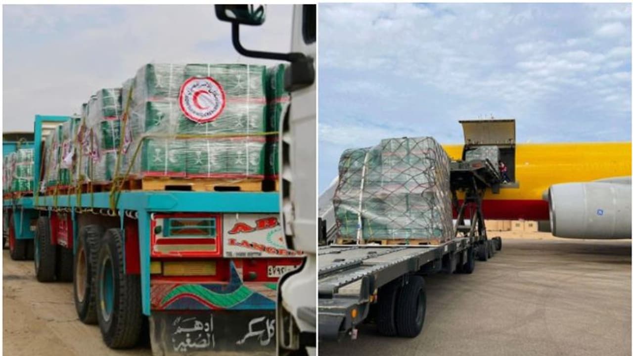 ഗാസയിലെ ജനങ്ങൾക്ക് സഹായം തുടര്ന്ന് സൗദി; ദുരിതാശ്വാസ വസ്തുക്കളുമായി അഞ്ചാമത്തെ വിമാനവുമെത്തി ഗാസയിലെ ജനങ്ങൾക്ക് സഹായം തുടര്ന്ന് സൗദി; ദുരിതാശ്വാസ വസ്തുക്കളുമായി അഞ്ചാമത്തെ വിമാനവുമെത്തി