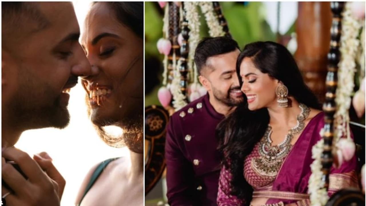 വിവാഹനിശ്ചയം കഴിഞ്ഞ് ഒരു മാസത്തിന് ശേഷം വരനെ പരിചയപ്പെടുത്തി കാര്‍ത്തിക