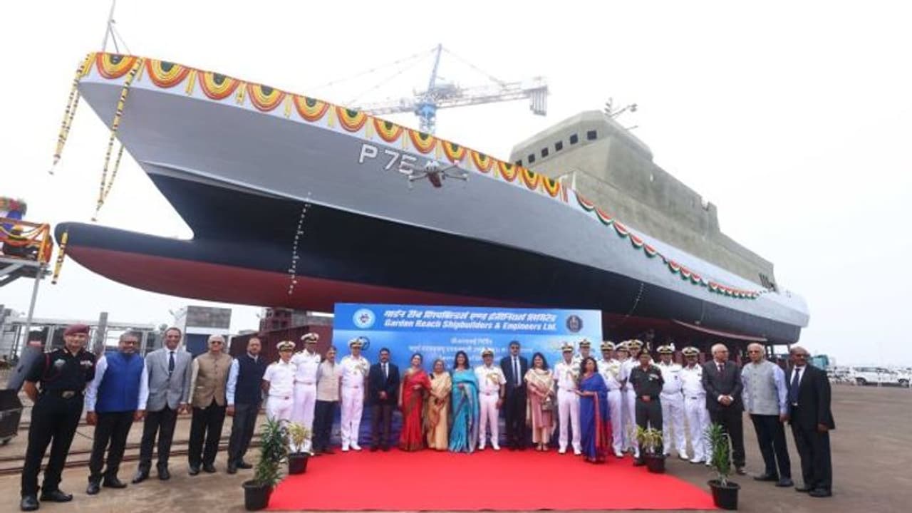 State of the art anti submarine shallow water craft Amini launched