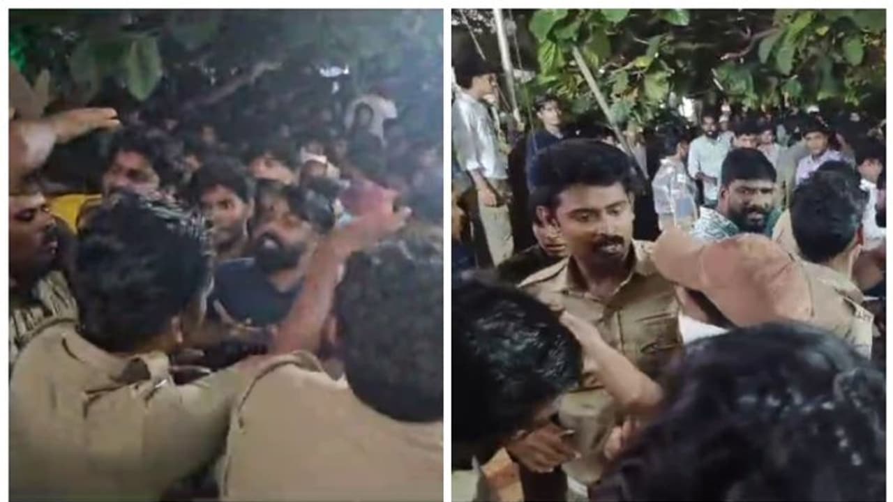 കലോത്സവത്തിനിടെ സംഘർഷം; ലാത്തിവീശി പൊലീസ്, വിദ്യാർത്ഥികൾക്ക് പരിക്കേറ്റു കലോത്സവത്തിനിടെ സംഘർഷം; ലാത്തിവീശി പൊലീസ്, വിദ്യാർത്ഥികൾക്ക് പരിക്കേറ്റു