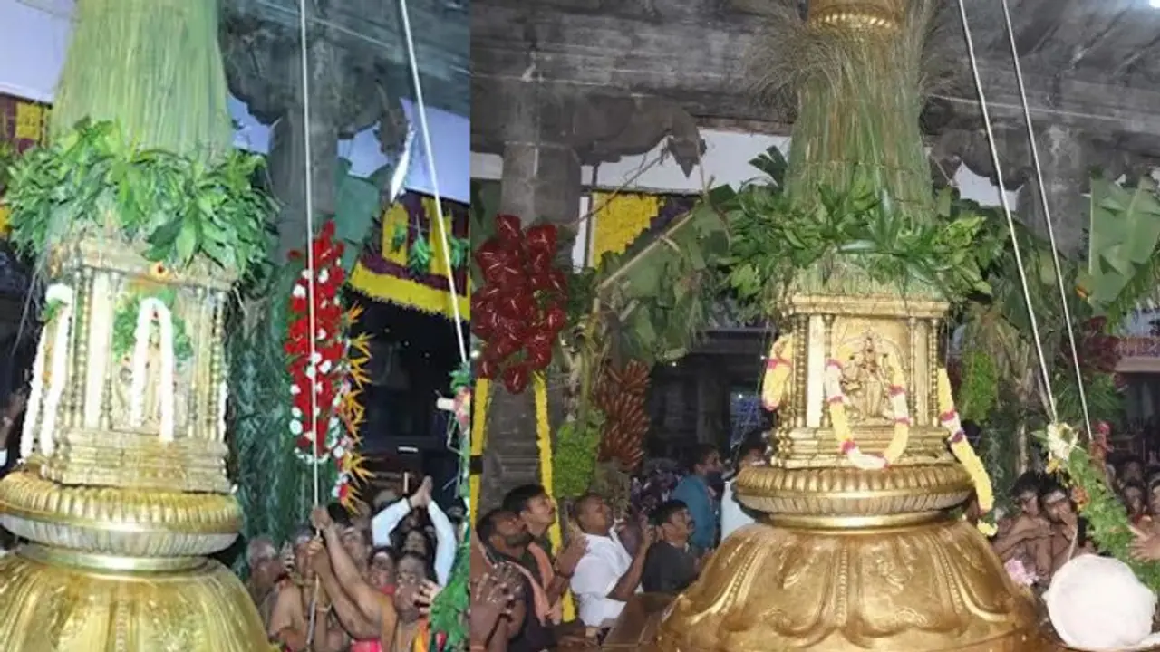 விண்ணை பிளந்த அரோகரா முழக்கம்.. திருவண்ணாமலை தீபத்திருவிழா கொடியேற்றத்துடன் தொடங்கியது..! விண்ணை பிளந்த அரோகரா முழக்கம்.. திருவண்ணாமலை தீபத்திருவிழா கொடியேற்றத்துடன் தொடங்கியது..!