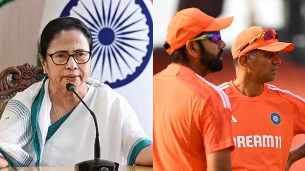 'ಕ್ರಿಕೆಟ್ ಟೀಮ್ ಜೆರ್ಸಿಯಲ್ಲಿ ಬಿಜೆಪಿ ಬಣ್ಣ ಬಳಿಯಲಾಗುತ್ತಿದೆ..' ಮಮತಾ ಬ್ಯಾನರ್ಜಿ ಆಕ್ರೋಶ! 'ಕ್ರಿಕೆಟ್ ಟೀಮ್ ಜೆರ್ಸಿಯಲ್ಲಿ ಬಿಜೆಪಿ ಬಣ್ಣ ಬಳಿಯಲಾಗುತ್ತಿದೆ..' ಮಮತಾ ಬ್ಯಾನರ್ಜಿ ಆಕ್ರೋಶ!