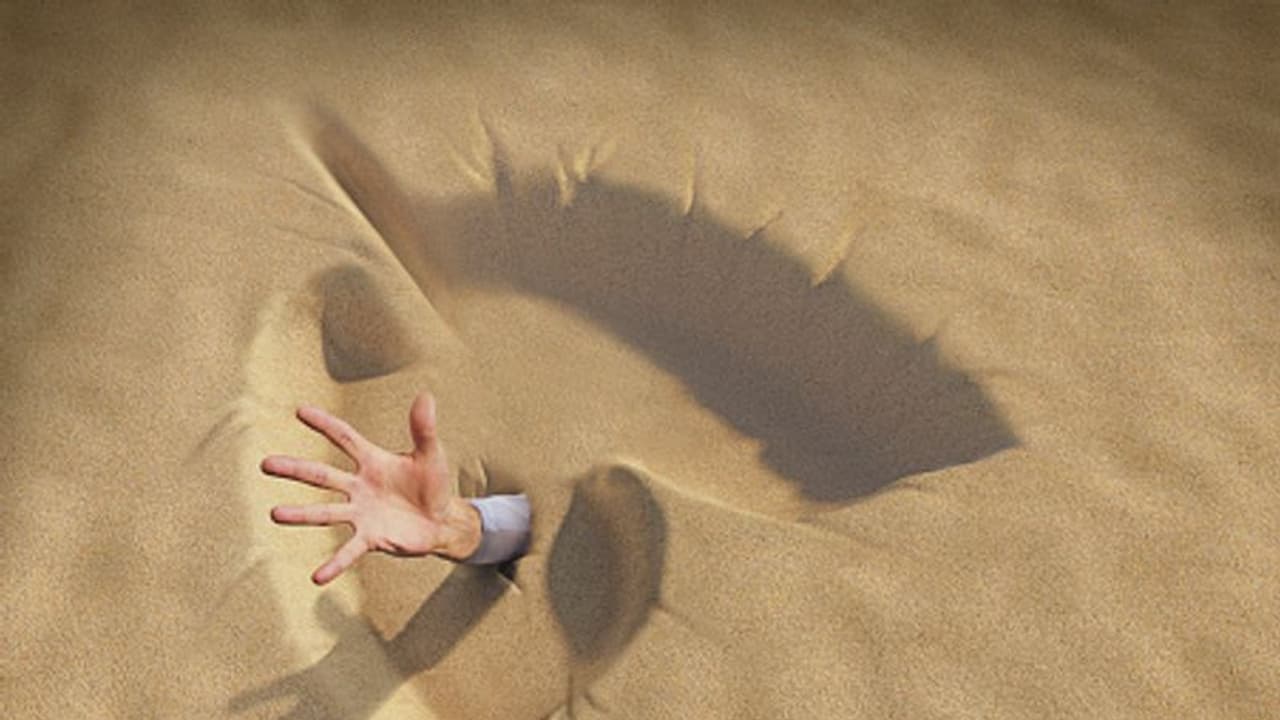 കാല്‍ തെറ്റിയാല്‍ വലിച്ചെടുക്കും, ആളെ വിഴുങ്ങുമോ ക്വിക്‍സാന്‍ഡ് ? സത്യം അറിയാം 