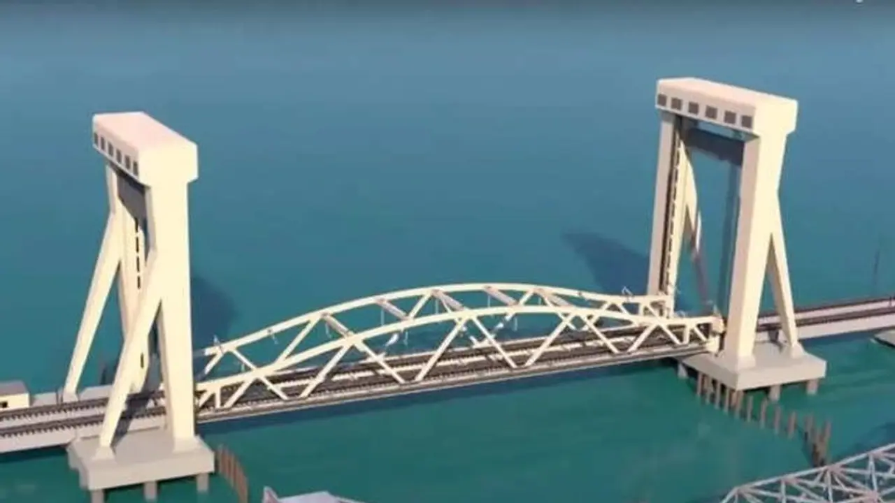 ನೂತನ ಪಂಬನ್ ಬ್ರಿಡ್ಜ್ ಶೀಘ್ರ ಲೋಕಾರ್ಪಣೆ: ರಾಮೇಶ್ವರಂಗೆ ಪುನಾರಂಭಗೊಳ್ಳಲಿದೆ ರೈಲು ಸಂಚಾರ