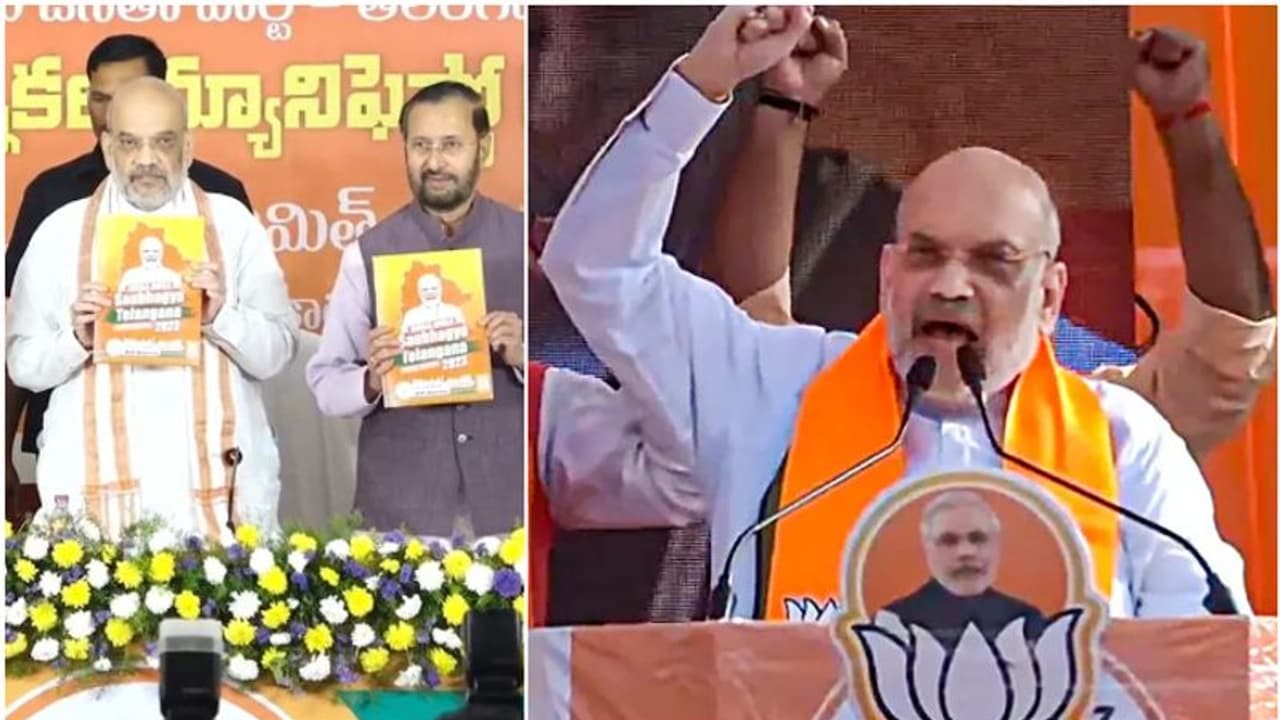 പെട്രോൾ ഡീസൽ വില കുറയും, 4 ഗ്യാസ് സിലിണ്ടർ ഫ്രീ, മത സംവരണം റദ്ദാക്കും; ബിജെപിയുടെ വമ്പൻ വാഗ്ദാനം തെലങ്കാനയിൽ പെട്രോൾ ഡീസൽ വില കുറയും, 4 ഗ്യാസ് സിലിണ്ടർ ഫ്രീ, മത സംവരണം റദ്ദാക്കും; ബിജെപിയുടെ വമ്പൻ വാഗ്ദാനം തെലങ്കാനയിൽ