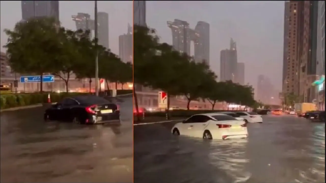 ದುಬೈಯಲ್ಲಿ ಭಾರೀ ಮಳೆ: ಹೊಳೆಯಂತಾದ ರಸ್ತೆಗಳು, ಹಲವು ವಿಮಾನಗಳ ಹಾರಾಟ ರದ್ದು