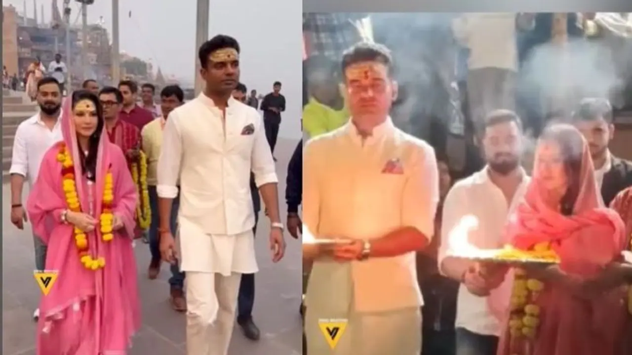 ಗಂಗೆಯಲ್ಲಿ ಮಿಂದು ಪಾವನಳಾದ ಸನ್ನಿ ಲಿಯೋನ್: ಗಂಗೆ ಮಲಿನಗೊಂಡಳು ಎನ್ನೋದಾ ನೆಟ್ಟಿಗರು