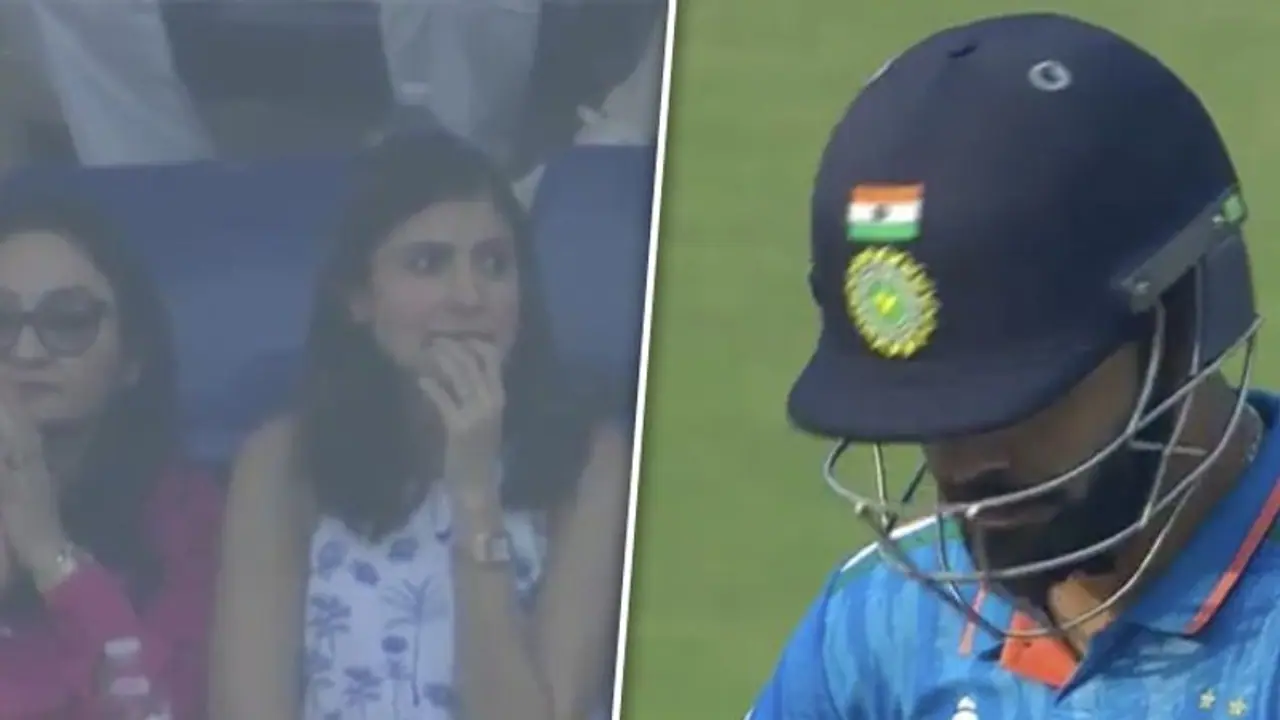 IND vs AUS WC Final: Virat Kohli's dismissal leaves fans stunned; Anushka Sharma's reaction goes viral (WATCH) IND vs AUS WC Final: Virat Kohli's dismissal leaves fans stunned; Anushka Sharma's reaction goes viral (WATCH)