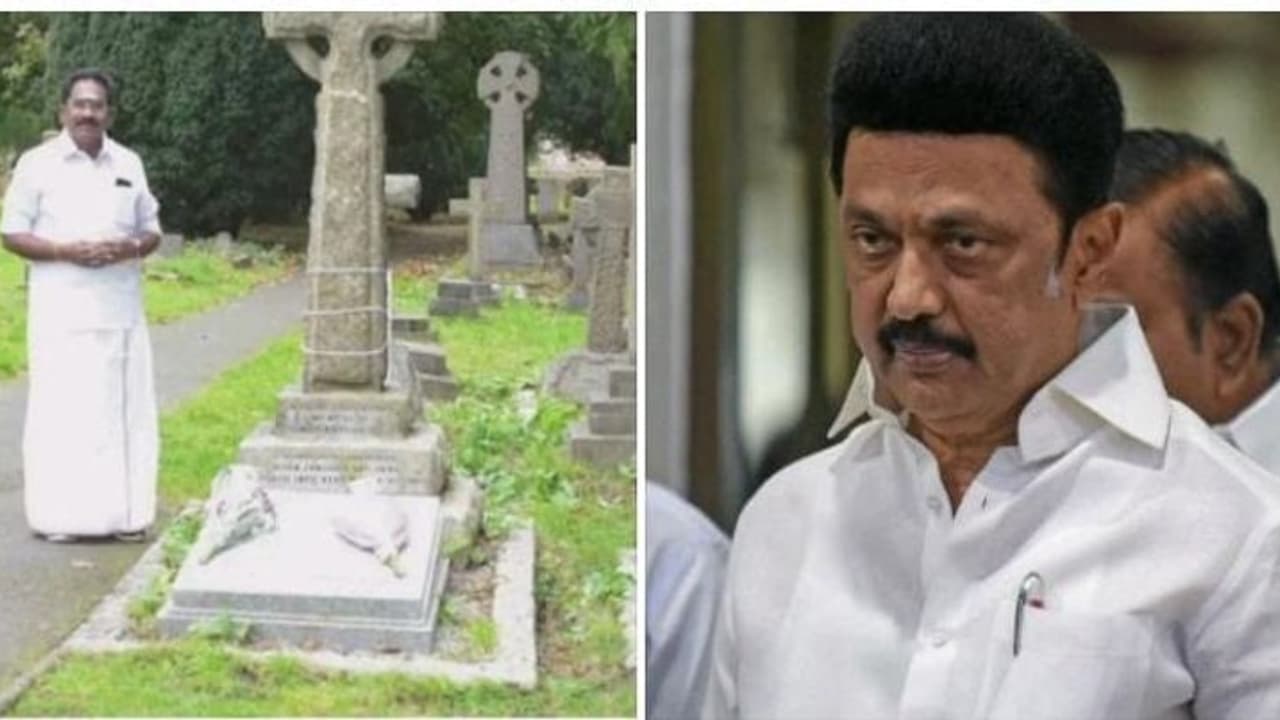 லண்டனில் பென்னிகுயிக் நினைவிடத்திற்கு நேரில் விசிட் செய்த செல்லூர் ராஜூ.!திமுக அல்வா கொடுத்து விட்டதாக புகார் லண்டனில் பென்னிகுயிக் நினைவிடத்திற்கு நேரில் விசிட் செய்த செல்லூர் ராஜூ.!திமுக அல்வா கொடுத்து விட்டதாக புகார்