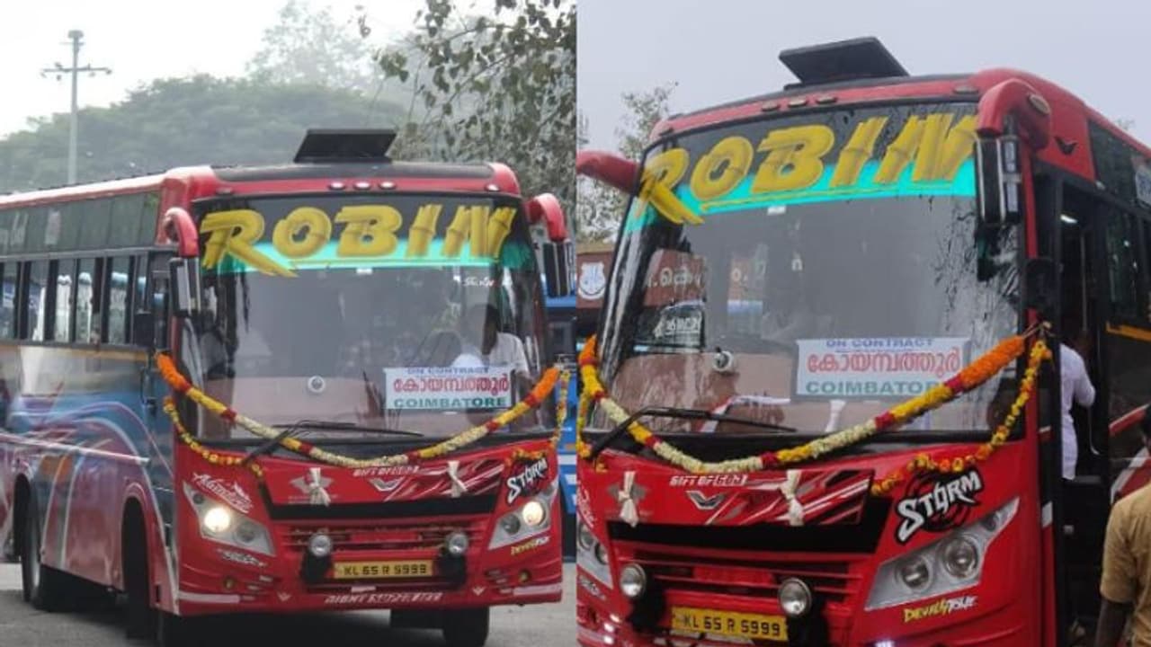 തിരുമ്പി വന്തിട്ടേന്ന് സൊല്ല്...വീണ്ടും സർവീസ് തുടങ്ങി റോബിൻ; ഒരു കി.മീ. പിന്നിട്ടപ്പോൾ തന്നെ തടഞ്ഞ് എംവിഡി