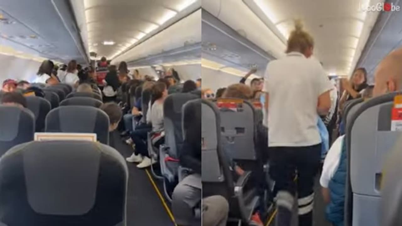 പുറപ്പെടാൻ നിമിഷങ്ങള് ബാക്കി; വിമാനത്തില് പ്രസവിച്ച് യുവതി വീഡിയോ... പുറപ്പെടാൻ നിമിഷങ്ങള് ബാക്കി; വിമാനത്തില് പ്രസവിച്ച് യുവതി വീഡിയോ...