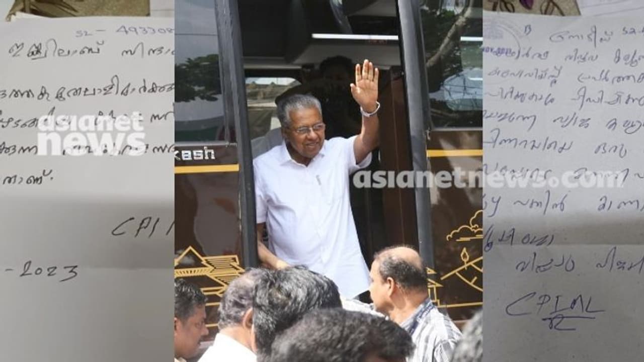 'വ്യാജ കമ്മ്യൂണിസ്റ്റ് പിണറായിയെ ഒരുകോടി ബസോടെ മാനന്തവാടി പുഴയിൽ കാണാം'; വയനാട്ടിൽ ഭീഷണി കത്ത്