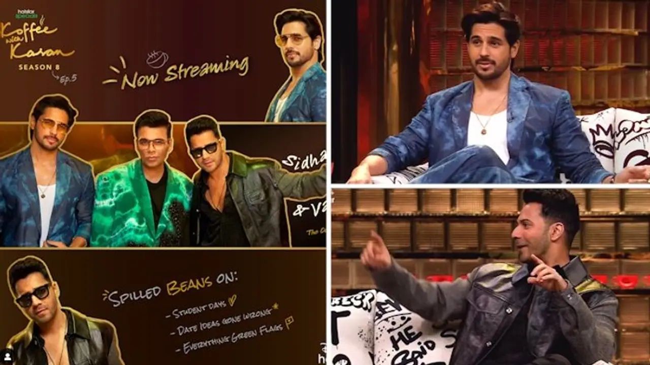 Koffee With Karan 8 Ep 5: Sidharth Malhotra, Varun Dhawan unveil bromance at 'Kouch'; Read more Koffee With Karan 8 Ep 5: Sidharth Malhotra, Varun Dhawan unveil bromance at 'Kouch'; Read more