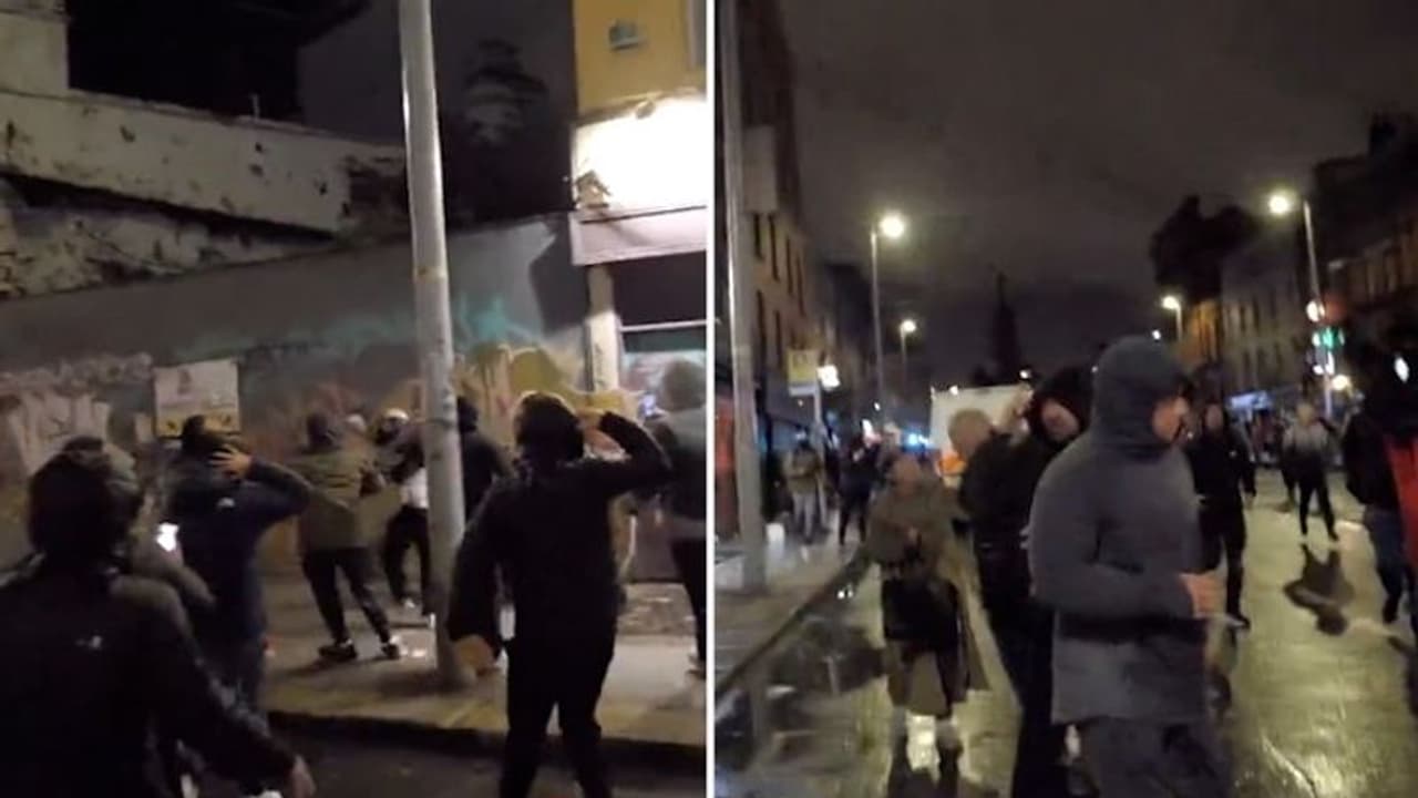 Dublin: Violence erupts after knife attack on children outside school (WATCH) Dublin: Violence erupts after knife attack on children outside school (WATCH)