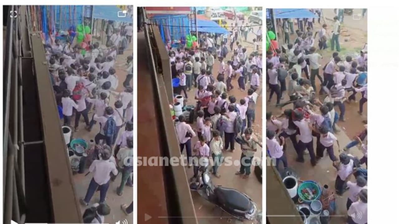 അടിയോടടി; കുമരനെല്ലൂരിൽ സ്കൂൾ വിദ്യാർത്ഥികളുടെ 'തല്ലുമാല'; കാരണം 8 ാം ക്ലാസിന് മുന്നിലുടെ നടന്നതിലെ തര്ക്കം അടിയോടടി; കുമരനെല്ലൂരിൽ സ്കൂൾ വിദ്യാർത്ഥികളുടെ 'തല്ലുമാല'; കാരണം 8 ാം ക്ലാസിന് മുന്നിലുടെ നടന്നതിലെ തര്ക്കം