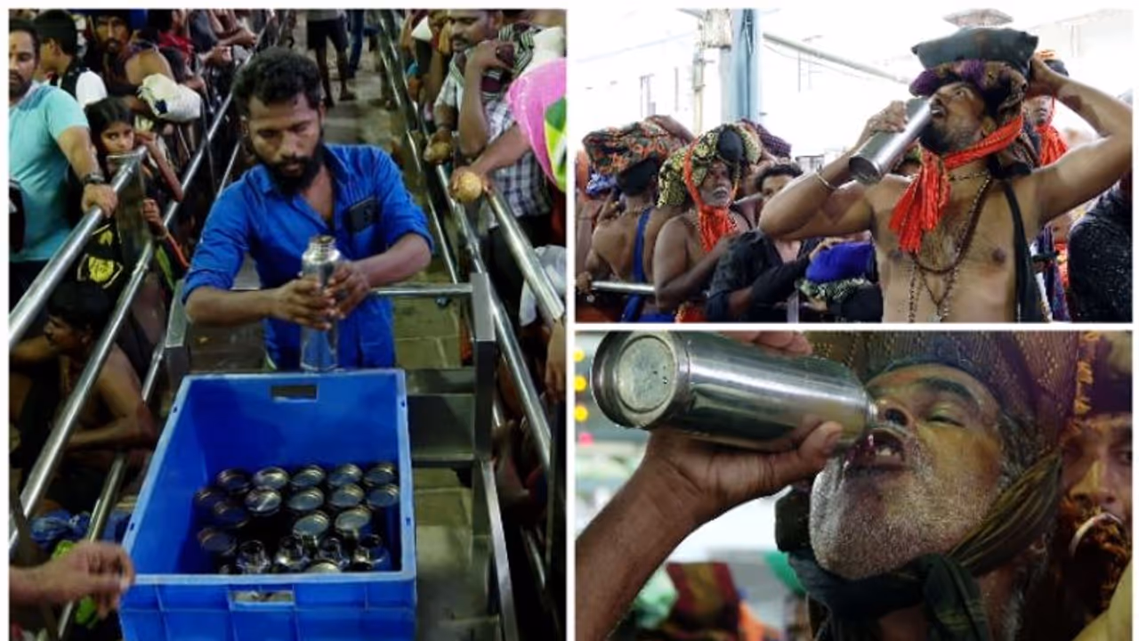 ശരണപാതയില്‍ അയ്യപ്പൻമാർക്ക് ദാഹമകറ്റാൻ സൗജന്യ ചുക്കുവെള്ളം; പിന്നിൽ അട്ടപ്പാടി ആദിവാസി ഊരിലെ യുവാക്കൾ