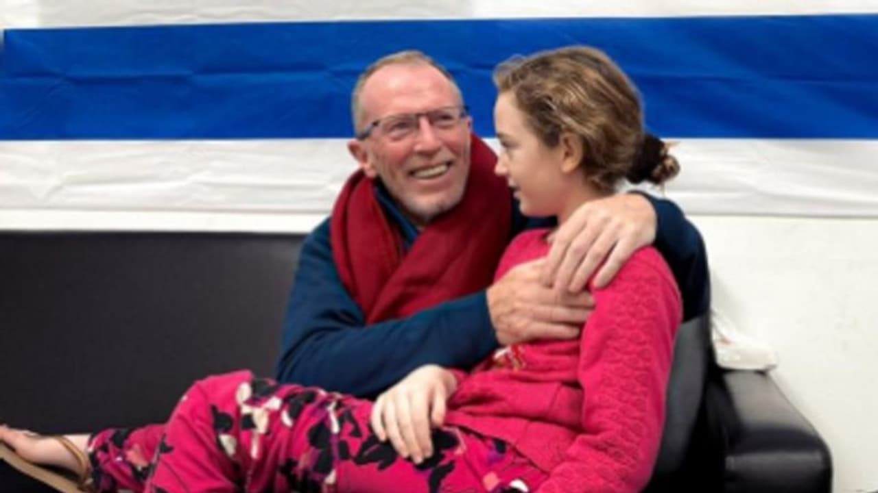 Irish Israeli girl, believed to be killed by Hamas, among hostages freed; WATCH emotional reunion with father