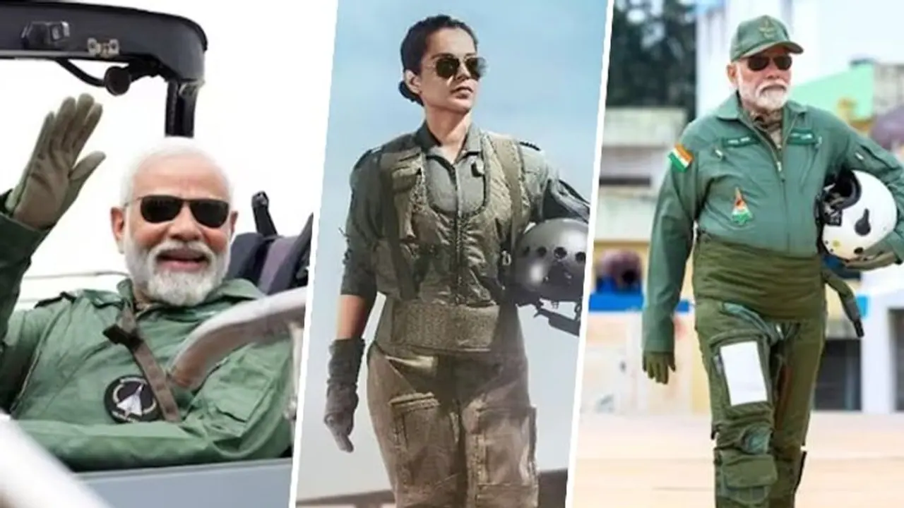 Kangana Ranaut wants PM Modi to watch 'Tejas' and shares his latest pictures (Photos) Kangana Ranaut wants PM Modi to watch 'Tejas' and shares his latest pictures (Photos)