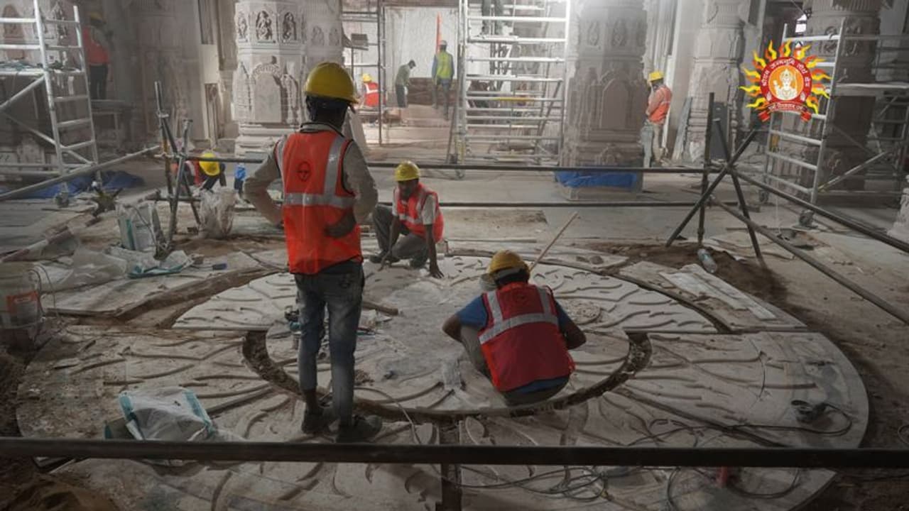 Countdown to Ayodhya Ram Temple's inauguration: Intricate floor inlay work unveiled; see pictures