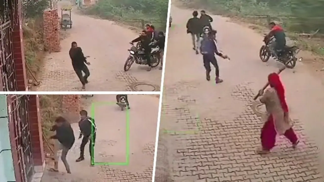 Dramatic Bhiwani shooting: Brave woman fends off gunmen with broom in viral CCTV footage (WATCH) Dramatic Bhiwani shooting: Brave woman fends off gunmen with broom in viral CCTV footage (WATCH)