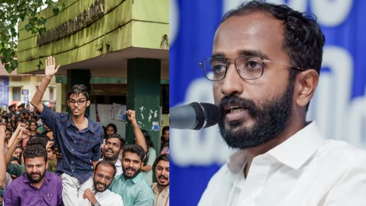 കേരള വര്മ കോളേജിൽ അന്ധ വിദ്യാര്ത്ഥികളുടെ വോട്ട് അസാധുവാക്കി, റിട്ടേണിങ് ഓഫീസര്ക്കെതിരെ കെഎസ്യു കേരള വര്മ കോളേജിൽ അന്ധ വിദ്യാര്ത്ഥികളുടെ വോട്ട് അസാധുവാക്കി, റിട്ടേണിങ് ഓഫീസര്ക്കെതിരെ കെഎസ്യു