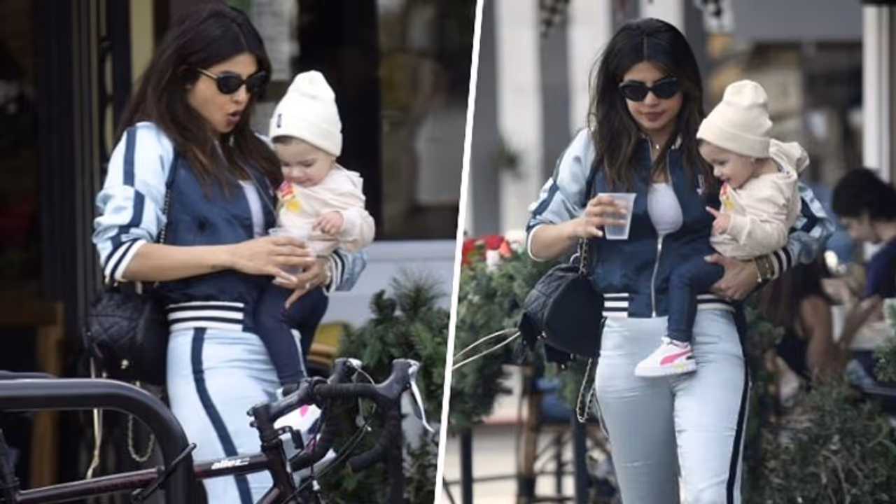 Priyanka Chopra with daughter Malti Marie Jonas spotted in LA, steals heart in Daddy's mini hoodie [PICTURES]