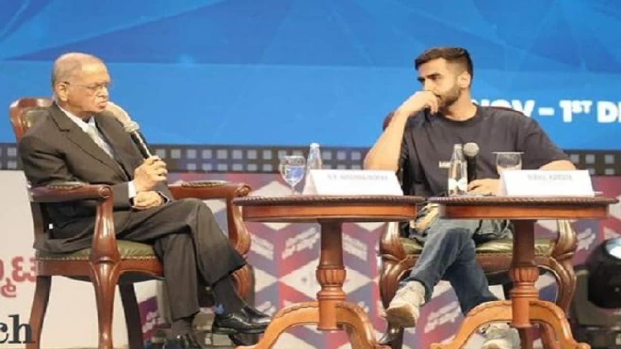 'ಮೂರು ಶಿಫ್ಟ್ನಲ್ಲಿ ಕೆಲಸ ಮಾಡಬೇಕು..' ಇನ್ಫ್ರಾ ಸೆಕ್ಟರ್ನ ಉದ್ಯೋಗಿಗಳಿಗೆ ನಾರಾಯಣ ಮೂರ್ತಿ ಮಾತು! 'ಮೂರು ಶಿಫ್ಟ್ನಲ್ಲಿ ಕೆಲಸ ಮಾಡಬೇಕು..' ಇನ್ಫ್ರಾ ಸೆಕ್ಟರ್ನ ಉದ್ಯೋಗಿಗಳಿಗೆ ನಾರಾಯಣ ಮೂರ್ತಿ ಮಾತು!