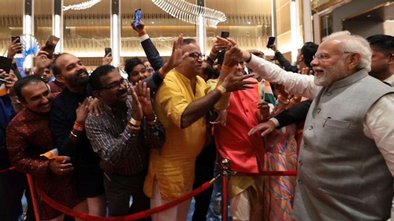 PM Modi in Dubai to attend COP28 Summit, gets rousing welcome from Indian diaspora PM Modi in Dubai to attend COP28 Summit, gets rousing welcome from Indian diaspora