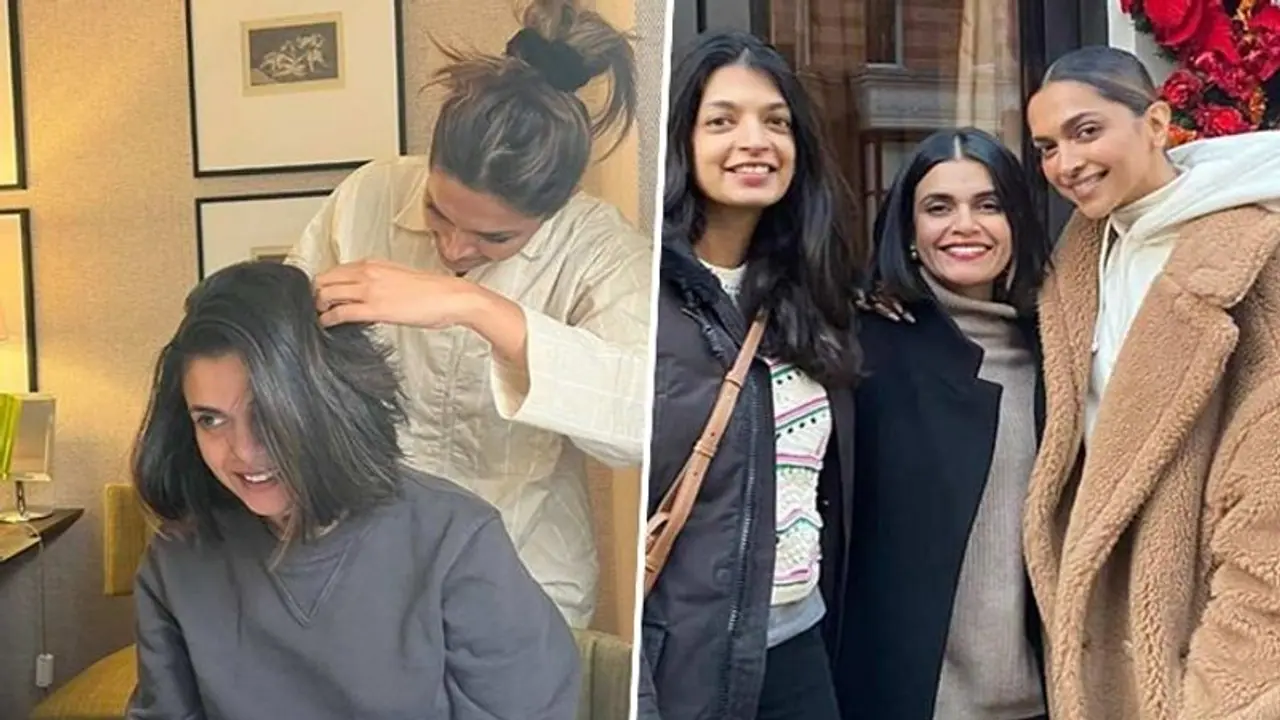 Deepika Padukone in London; Actress turns hairstylist for her bestie; check photos Deepika Padukone in London; Actress turns hairstylist for her bestie; check photos