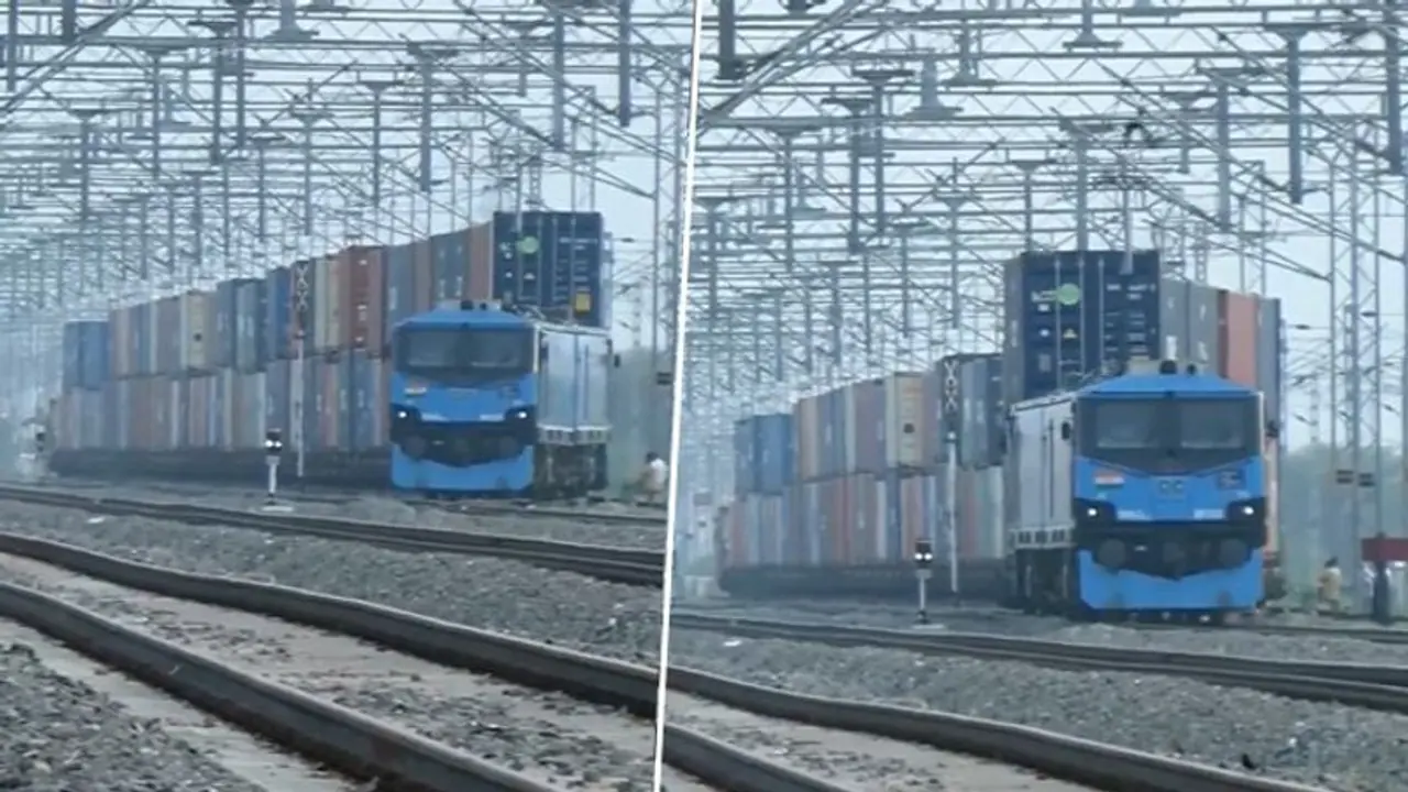 'Beast of Indian Railways': Video of WAG 12B, India's most powerful electric locomotive, goes viral (WATCH)