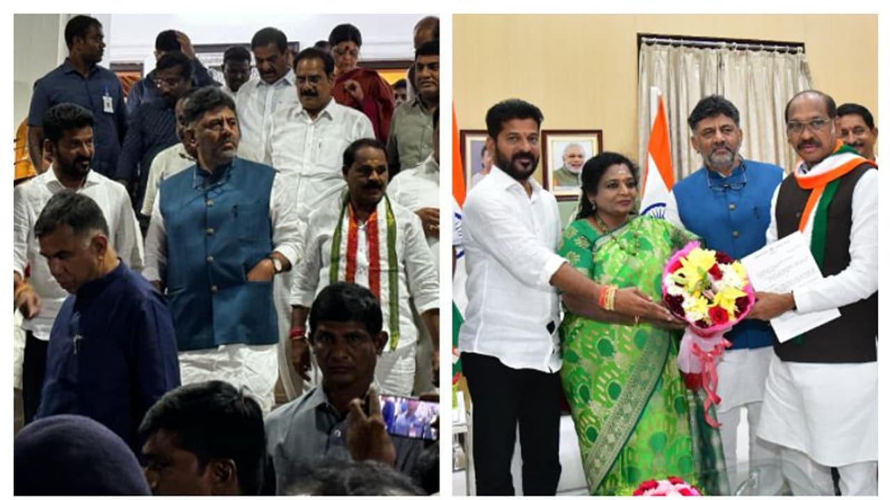 എംഎൽഎമാരോട് ചോദിക്കും, മുഖ്യമന്ത്രിയെ തേടാൻ വോട്ടെടുപ്പുണ്ടാകില്ല; തെലങ്കാനയിൽ ​ഗവർണറെ കണ്ട് റെഡ്ഢിയും ഡികെയും