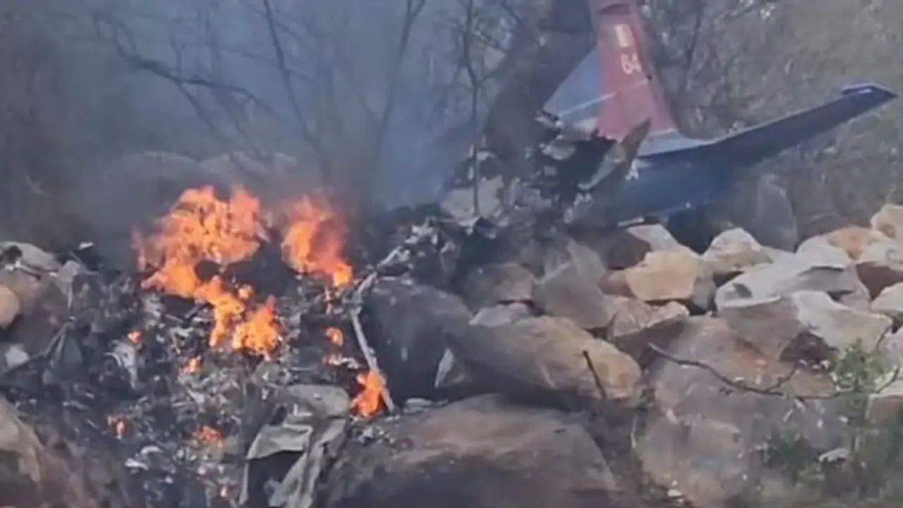 Pilatus PC 7 Mk Il trainer aircraft crashes, two pilots killed