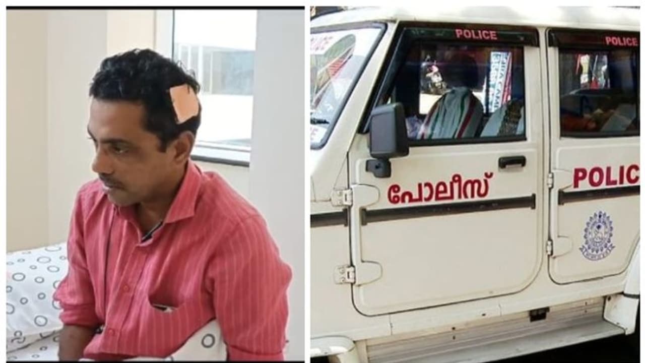 ഭാര്യയ്ക്ക് പരാതി, അന്വേഷിക്കാനെത്തിയ പൊലീസുകാരന്റെ തലയടിച്ച് പൊട്ടിച്ചു ഭർത്താവ് അറസ്റ്റിൽ 