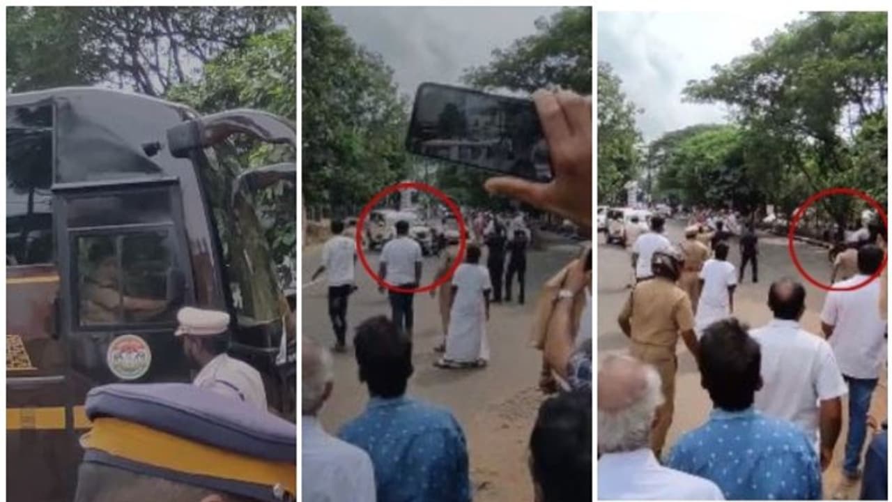 നവ കേരള ബസിന്‍റെ പൈലറ്റ് വാഹനമിടിച്ച് യുവാവിന് പരിക്ക്