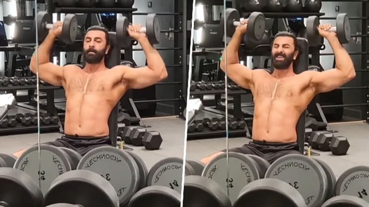 Watch: Ranbir Kapoor sweats it out in the gym, see heart thumping workout video