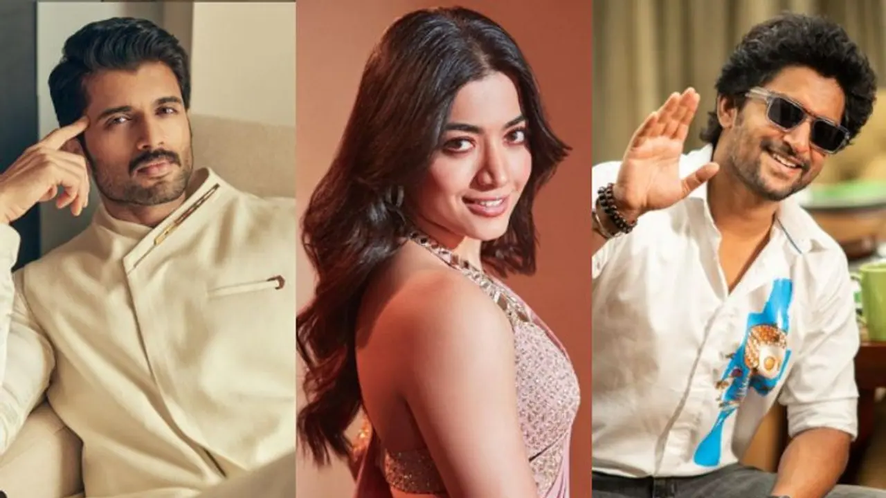 Rashmika Mandanna, Vijay Deverakonda's vacation photos accidently displayed at actor Nani's promotional event Rashmika Mandanna, Vijay Deverakonda's vacation photos accidently displayed at actor Nani's promotional event